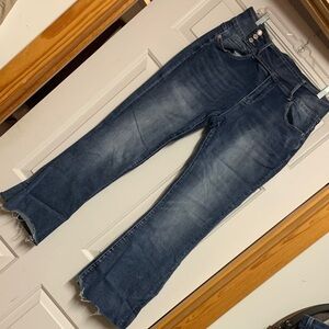 XL High-Rise Wide Leg Jeans in Dark Blue